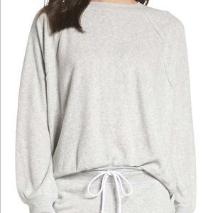 Grey something navy sweatshirt